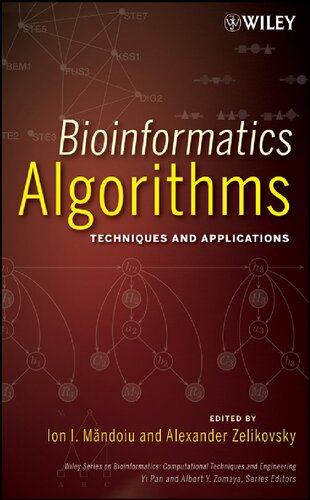 Bioinformatics Algorithms Ion Mandoiu Alexander Zelikovsky