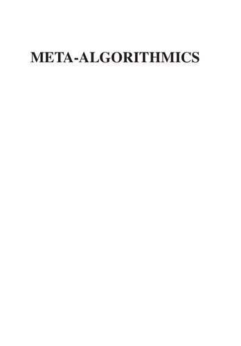 Metaalgorithmics Patterns For Robust Lowcost Highquality Systems Steven J Simske