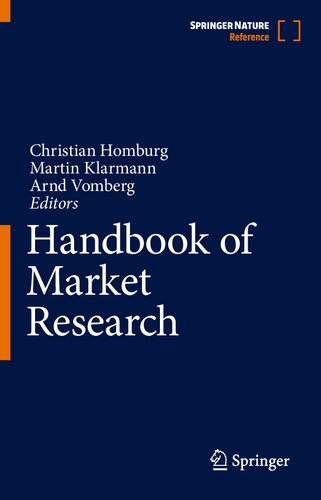 Handbook Of Market Research 1st Edition Christian Homburg Martin Klarmann