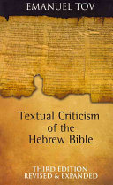 Textual Criticism Of The Hebrew Bible 3 Rev Exp Emanuel Tov