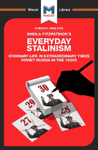 An Analysis Of Sheila Fitzpatricks Everyday Stalinism Ordinary Life In Extraordinary Times Soviet Russia In The 1930s 1st Edition Victor Petrov