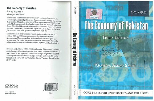 The Economy Of Pakistan 3rd Khawaja Amjad Saeed