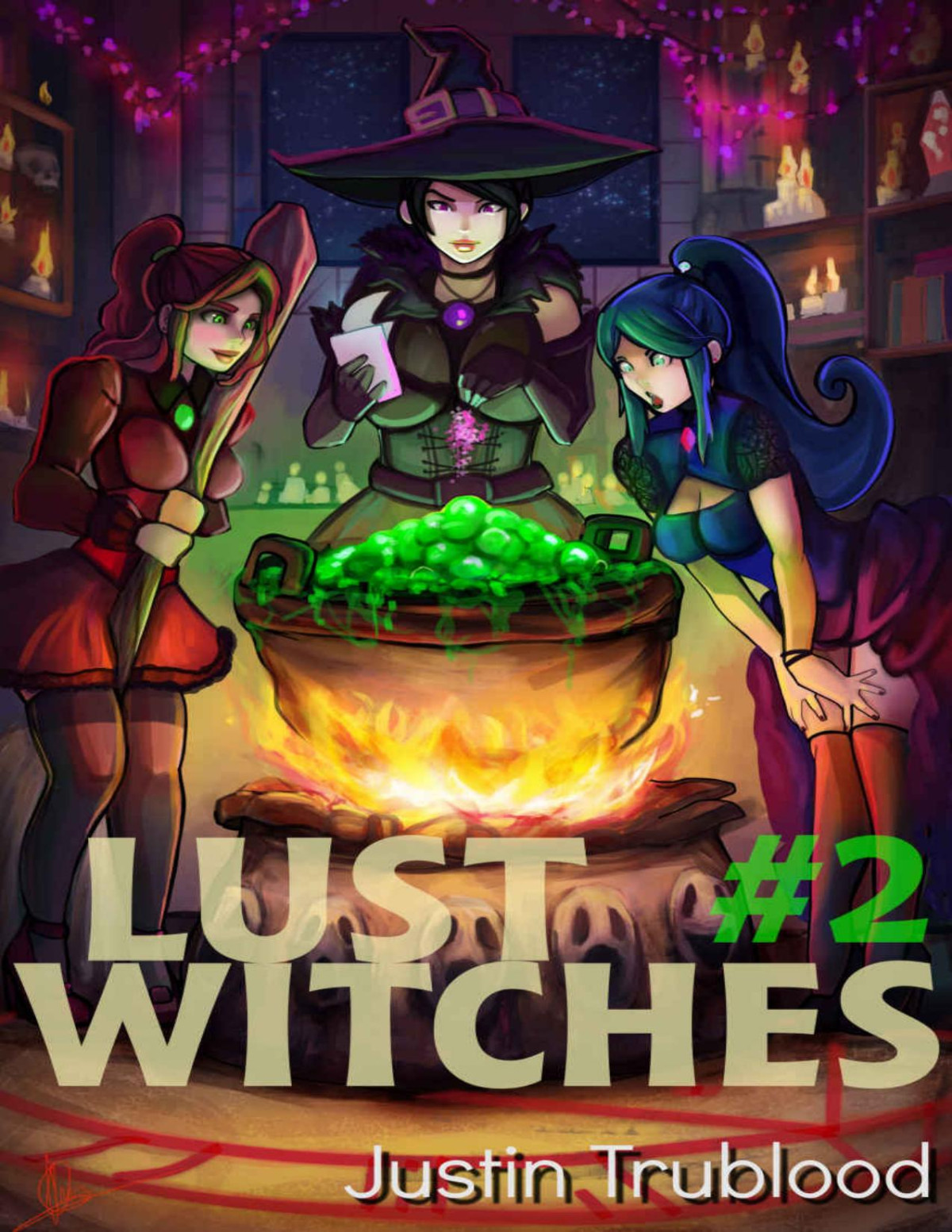 Lust Witches 2 A Harem Urban Fantasy Adventure Familiar Magic 1st Edition Justin Trublood