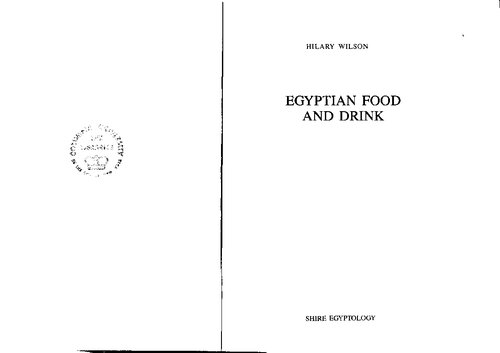 Egyptian Food And Drink Hilary Wilson