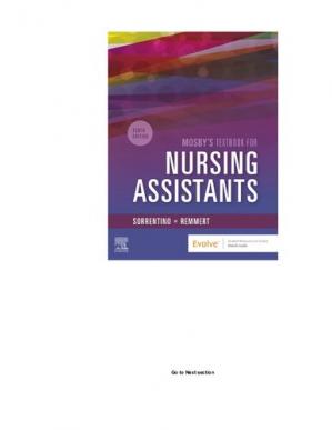 Mosbys Textbook For Nursing Assistants Soft Cover Versionmosby 2020 11th Edition 11th Sheila A Sorrentino Phd Rn