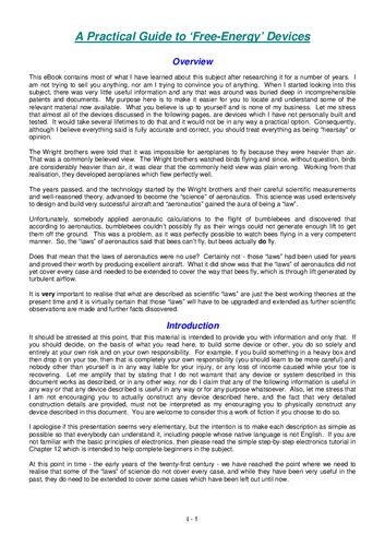 A Practical Guide To Free Energy Devices P Kelly