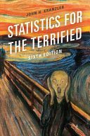 Statistics For The Terrified 6th Edition Sixth Kranzler John H