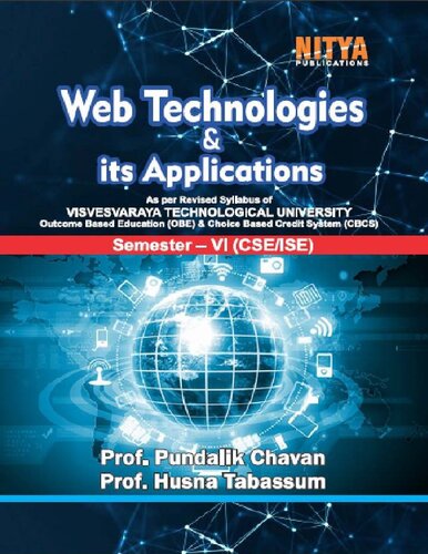 Web Technology And Its Applications Prof Pundalik Chavan Prof Husna Tabassum