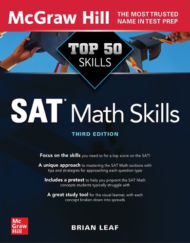 Top 50 Sat Math Skills Third Edition 3rd Edition Leaf Brian