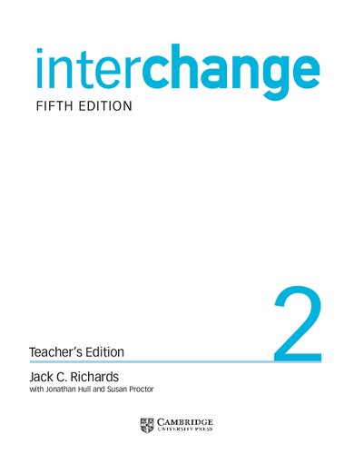 Interchange 2 5th Edition Jack C Richards