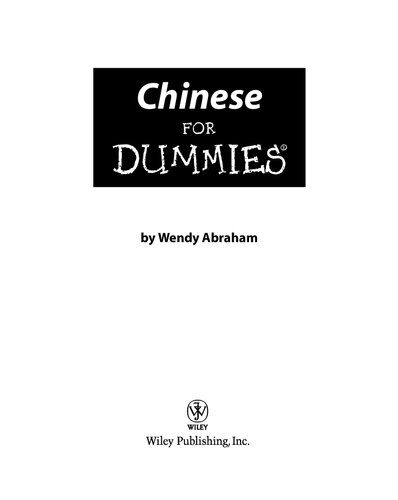 Chinese For Dummies Wendy Abraham