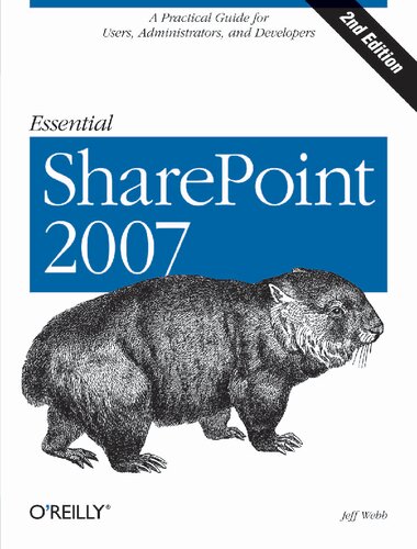 Essential Sharepoint 2007 2nd Edition Jeff Webb