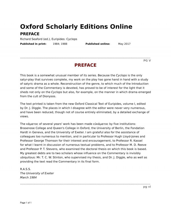 Euripides Cyclops Richard Seaford Editor