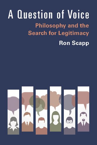 A Question Of Voice Philosophy And The Search For Legitimacy Ron Scapp