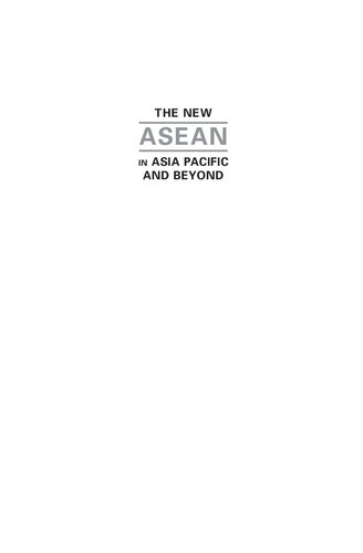 The New Asean In Asia Pacific And Beyond 9781626376892 Shaun Narine