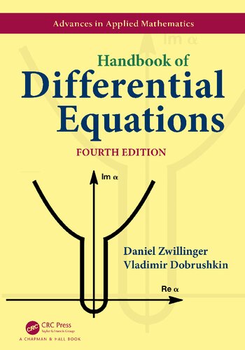 Handbook Of Differential Equations 4th Edition Daniel Zwillinger Vladimir Dobrushkin