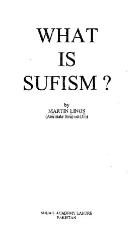 What Is Sufism Martin Lings