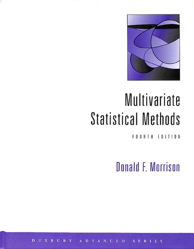 Multivariate Statistical Methods 4th Edition Donald F Morrison