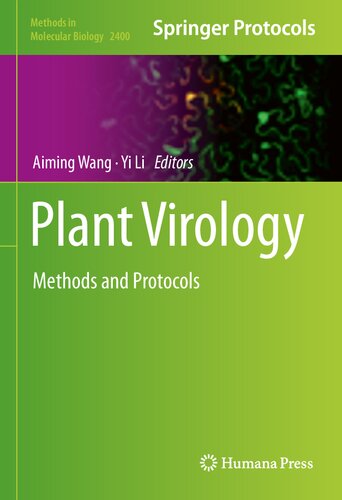 Plant Virology Methods And Protocols 1st Ed 2022