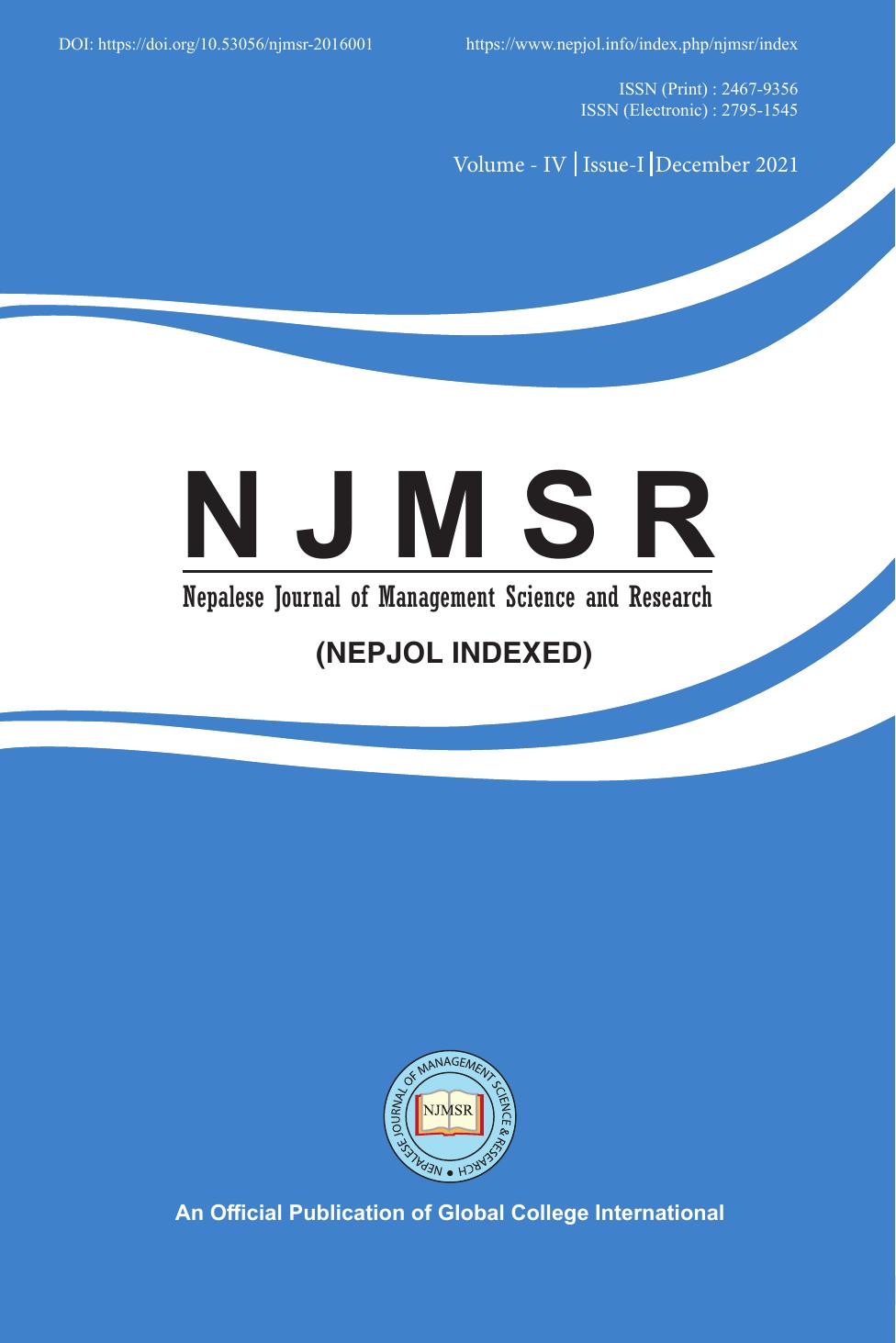 Njmsr V1indd 1st Edition Global College International