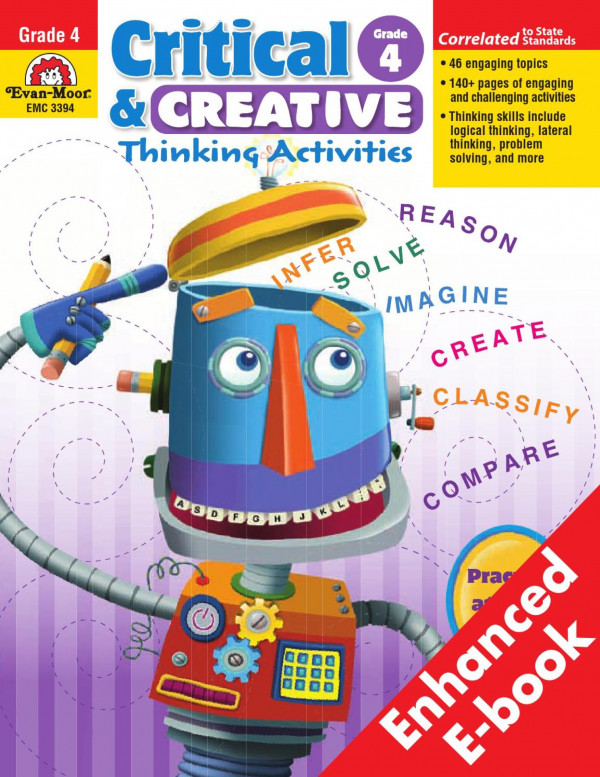 Critical And Creative Thinking Activities Grade 4 Evanmoor Educational Publishers