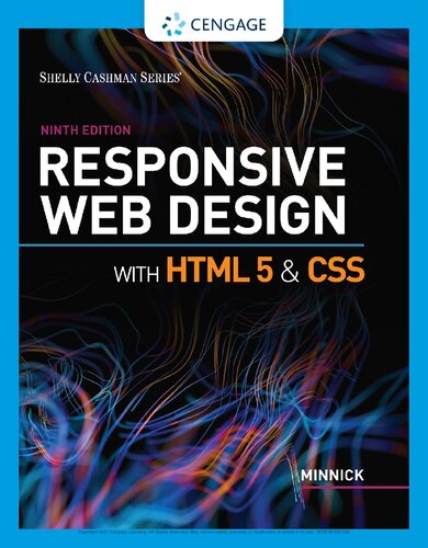 Responsive Web Design With Html 5 Css Ed 9 Jessica Minnick