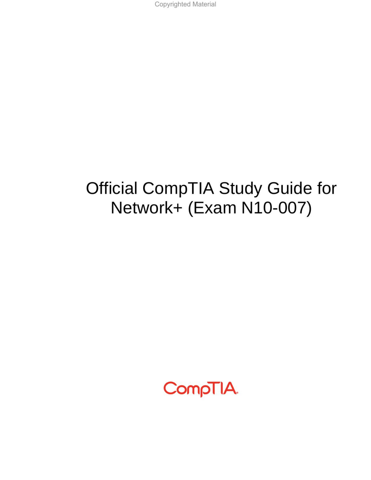 Comptia Network Certification N10007 Study Guide Reghu Ram R
