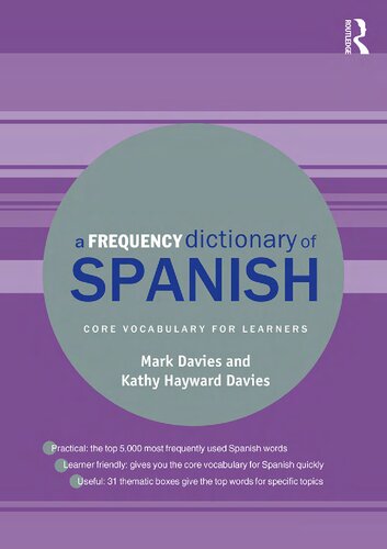 A Frequency Dictionary Of Spanish Core Vocabulary For Learners 2nd Edition 2nd Mark Davies