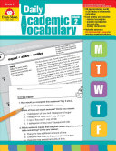 Daily Academic Vocabulary Grade 4 Evanmoor Educational Publishers