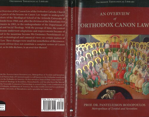 An Overview Of Orthodox Canon Law Panteleimon Rodopoulos