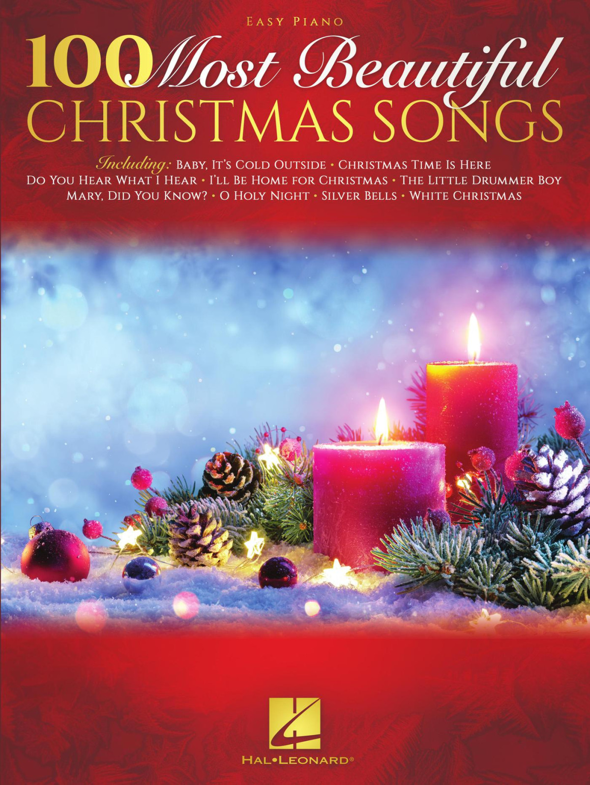 100 Most Beautiful Christmas Songs Easy Piano Songbook Hal Leonard Corp