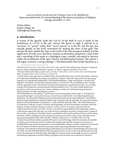 Ascensio Ad Deum Garua And Ontotheologic Praxis In The Mahabharata Vishwa Adluri