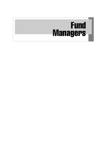Fund Managers The Complete Guide 1st Edition Matthew Hudson