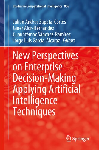 New Perspectives On Enterprise Decisionmaking Applying Artificial Intelligence Techniques 1st Edition Julian Andres Zapatacortes Editor