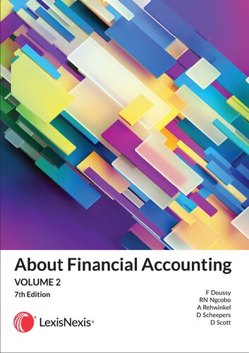 About Financial Accounting 7th Edition Rn Ngcobo A Rehwinkel Frank Doussy D Scheepers Editor