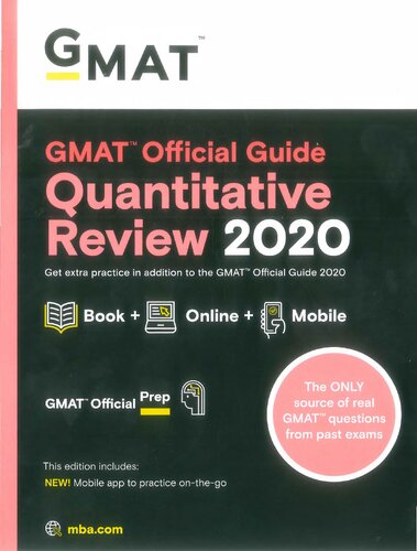 Gmat Official Guide 2020 Quantitative Review Graduate Management Admission Council Gmac
