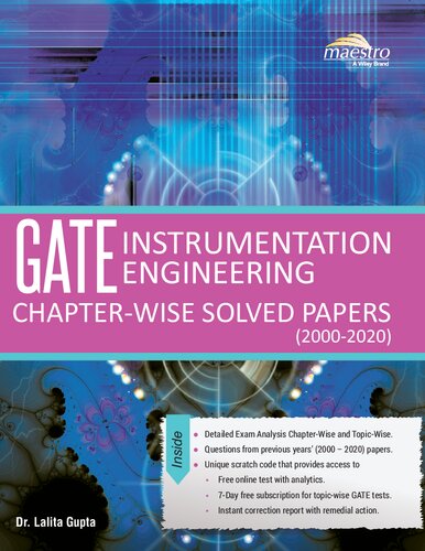 Wileys Gate Instrumentation Engineering Chapter Wise Solved Papers 2000 2020 Lalit Gupta