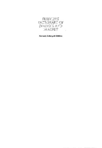 Elseviers Dictionary Of Symbols And Imagery 2 Enlarged Ad De Vries