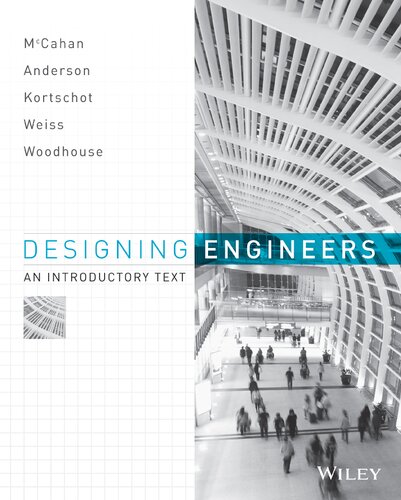 Designing Engineers An Introductory Text 1st Edition Susan Mccahan