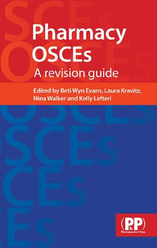 Pharmacy Osces A Revision Guide 1st Edition Beti Wyn Evans Editor