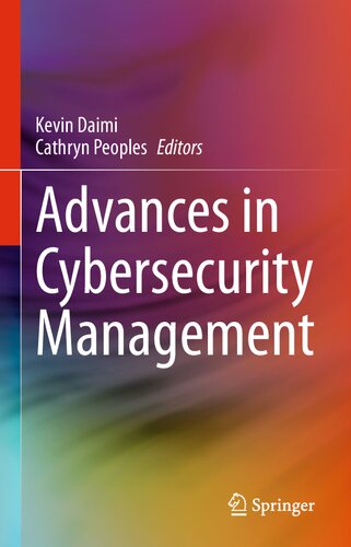 Advances In Cybersecurity Management 1st Ed 2021 Kevin Daimi Editor