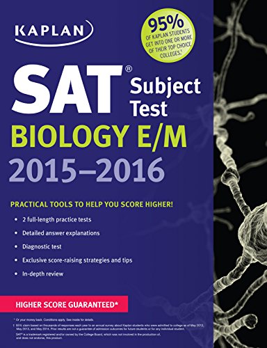Kaplan Sat Subject Test Biology Em 20152016 2nd Edition Kaplan