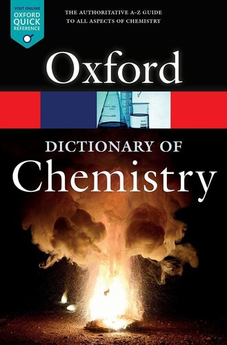 Oxford Dictionary Of Chemistry 8 Ed 8th Edition Law Jonathan Ed Richard Rennie Ed