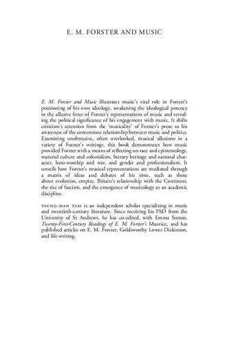 Em Forster And Music Tsunghan Tsai