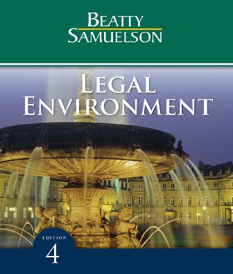 Legal Environment 4th Edition Jeffrey F Beatty Susan S Samuelson