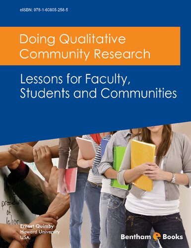 Doing Qualitative Community Research Lessons For Faculty Students And Communities Quimby