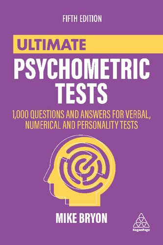 Ultimate Psychometric Tests 5th Edition Mike Bryon