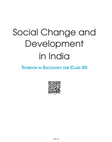 Social Change And Development In India Sociology Class 12 Various