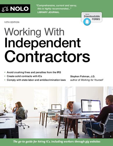Working With Independent Contractors Tenth Fishman Jd Stephen