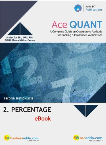 Ace Quant A Complete Guide On Quantitative Aptitude For Banking Insurance Examinations 2nd Edition Adda 247 Publications